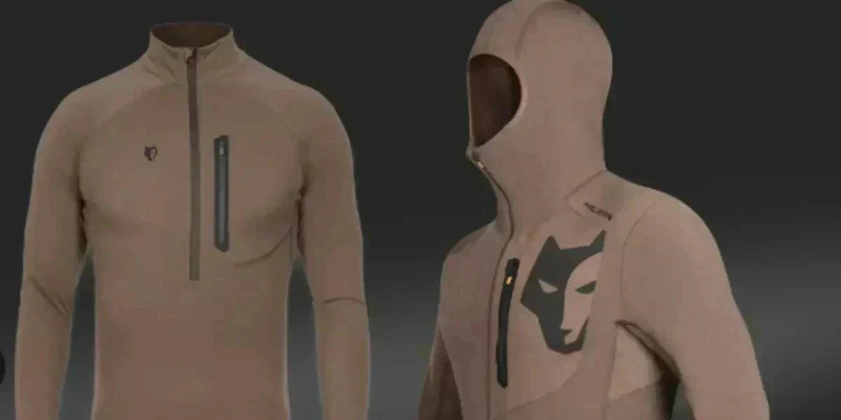 Hillman Jagdpullover Herren aus Merino als Baselayer 2BL, langärmelig, warm und funktionell für Jagd und Outdoor