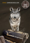 30x50cm Hillman Handtuch rennender Wolf