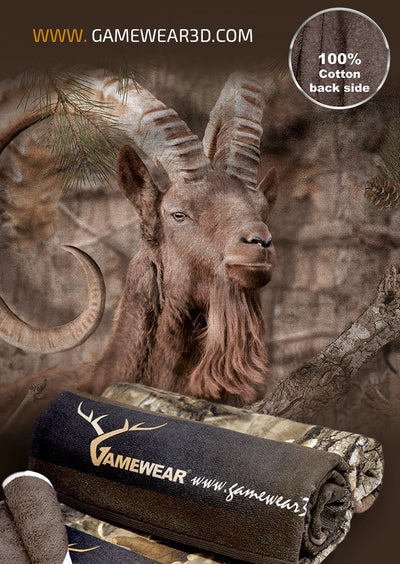 30x50cm Gamewear Camo Handtuch Steinbock