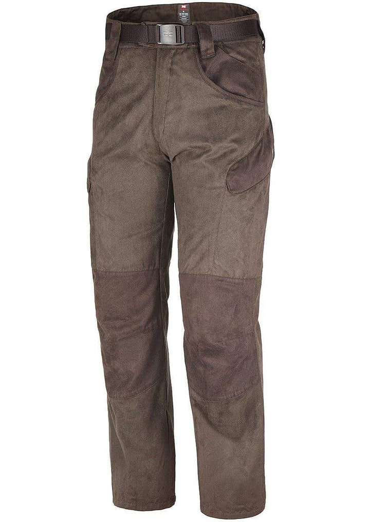 Die Hillman Sommer Jagdhose XPR ist eine braune Cargohose mit verstellbarem Gürtel und mehreren Taschen aus strapazierfähigem Baumwollvelours. Diese Hose ist ideal für Outdoor-Aktivitäten und bietet Stil und Funktionalität zugleich.