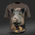 DGT Baumwolle Jagd T-shirt mit Wildschwein Kurzarm