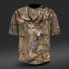 DGT Baumwolle Jagd T-shirt mit Hirsch Kurzarm